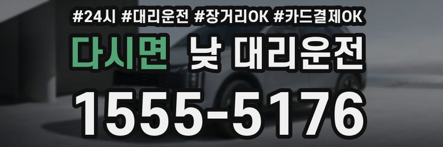 다시면 낮 대리운전