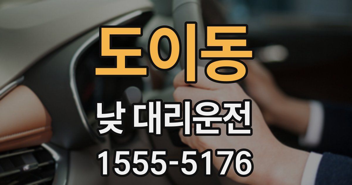 도이동 낮 대리운전
