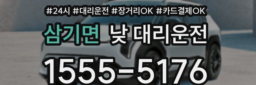 삼기면 낮 대리운전