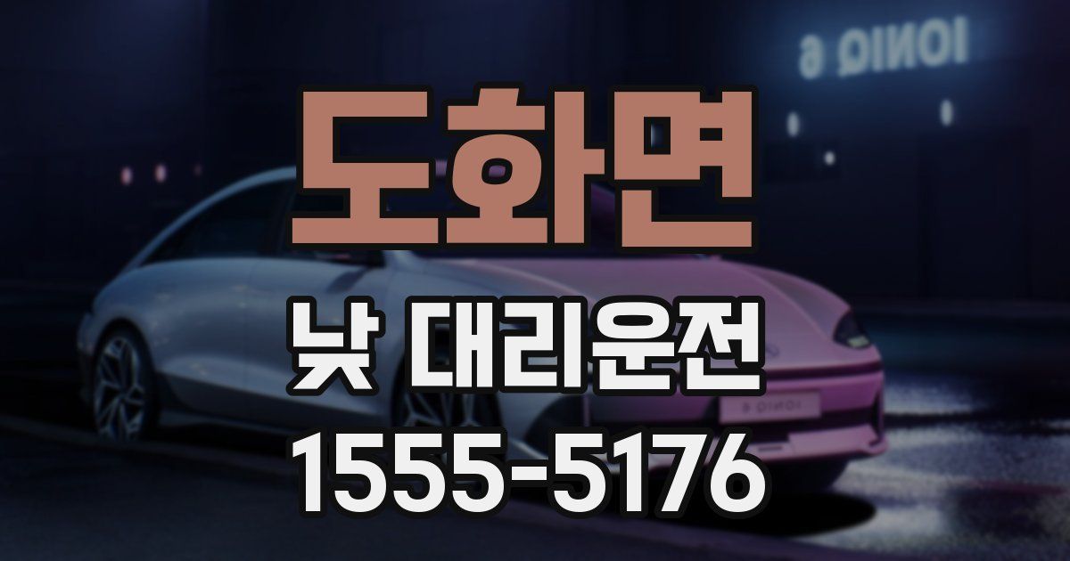 도화면 낮 대리운전