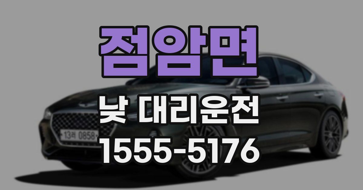 점암면 낮 대리운전