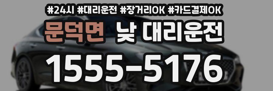 문덕면 낮 대리운전