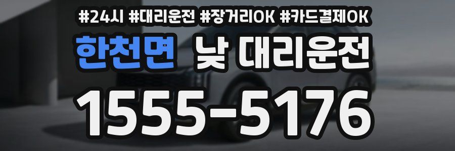 한천면 낮 대리운전