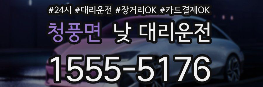 청풍면 낮 대리운전