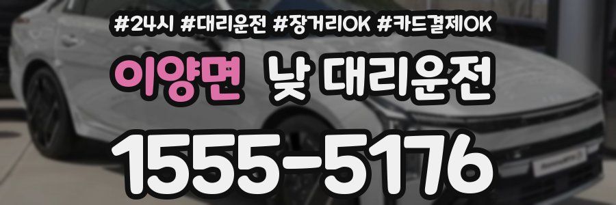 이양면 낮 대리운전