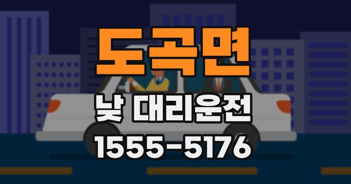 도곡면 낮 대리운전