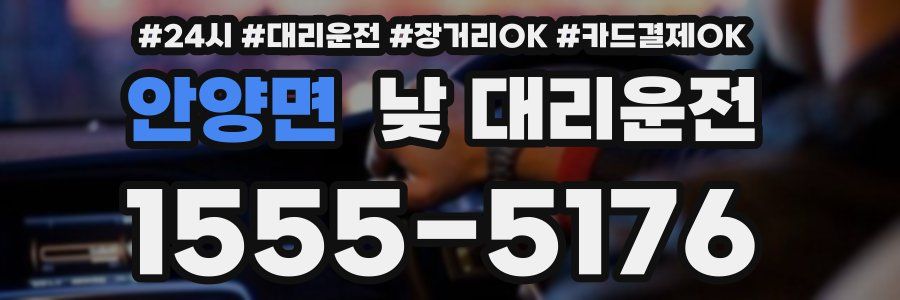 안양면 낮 대리운전