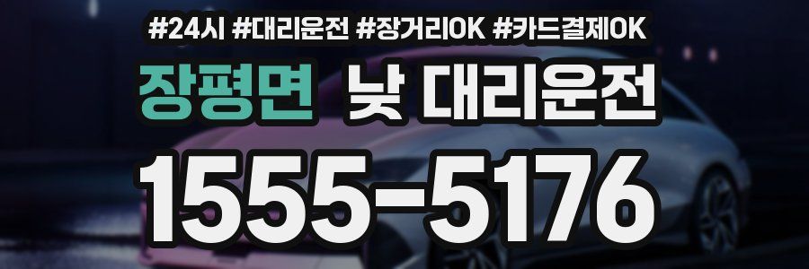 장평면 낮 대리운전