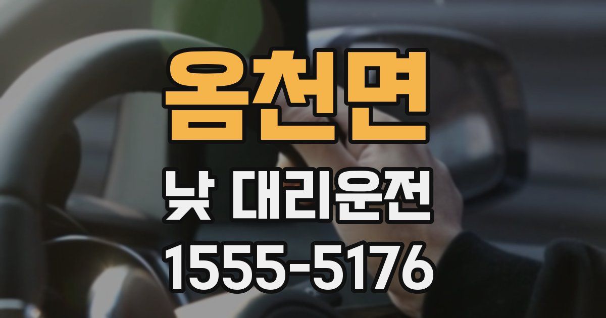 옴천면 낮 대리운전
