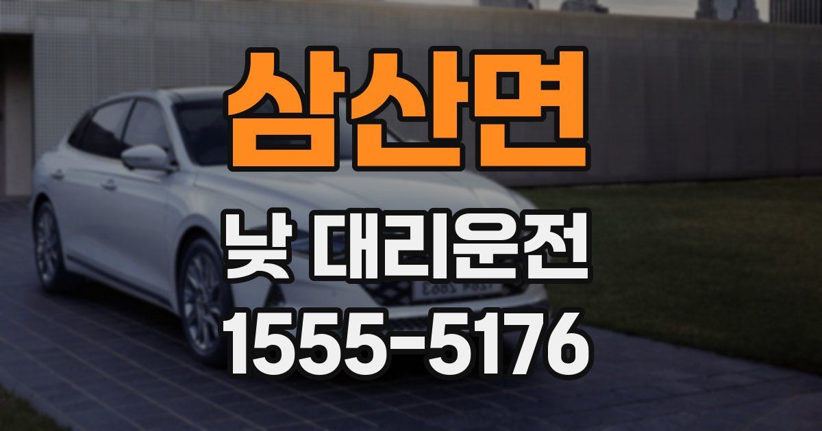 삼산면 낮 대리운전