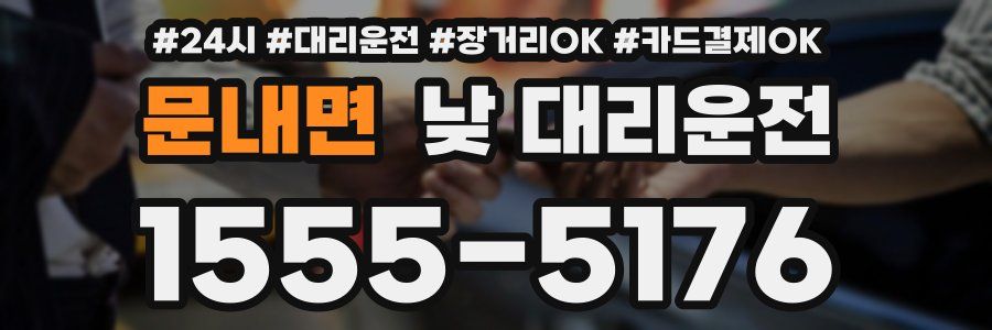 문내면 낮 대리운전