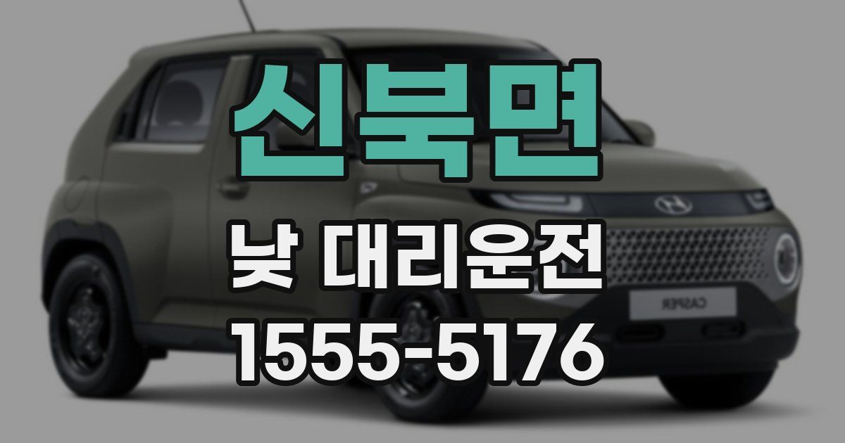 신북면 낮 대리운전