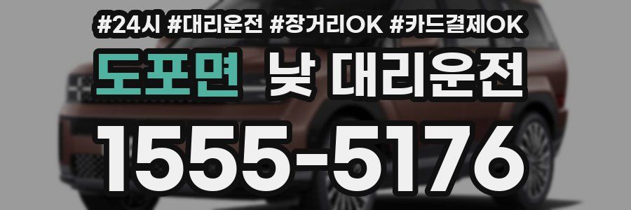 도포면 낮 대리운전
