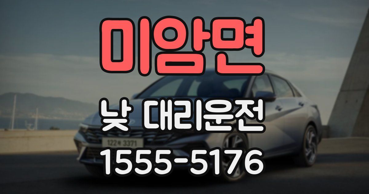 미암면 낮 대리운전