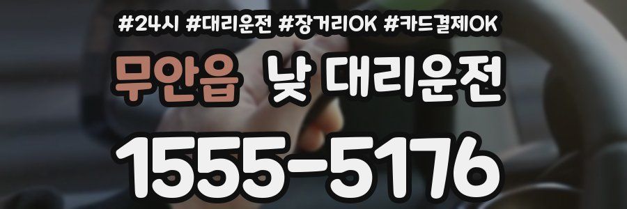 무안읍 낮 대리운전
