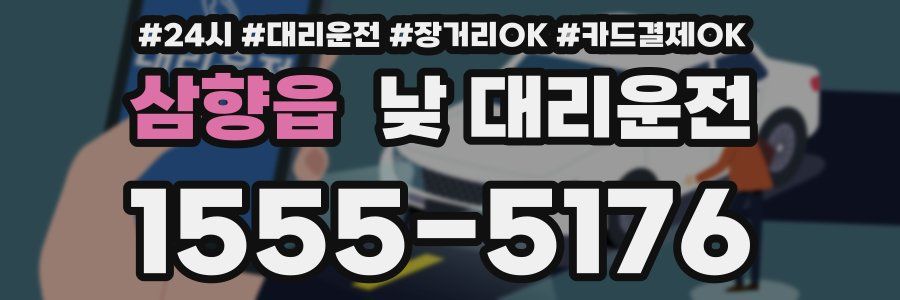 삼향읍 낮 대리운전