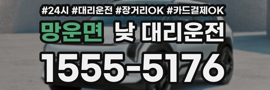 망운면 낮 대리운전