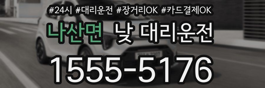 나산면 낮 대리운전