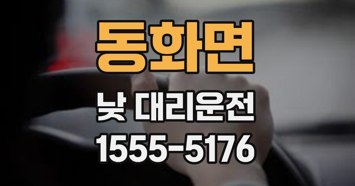동화면 낮 대리운전