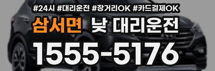 삼서면 낮 대리운전