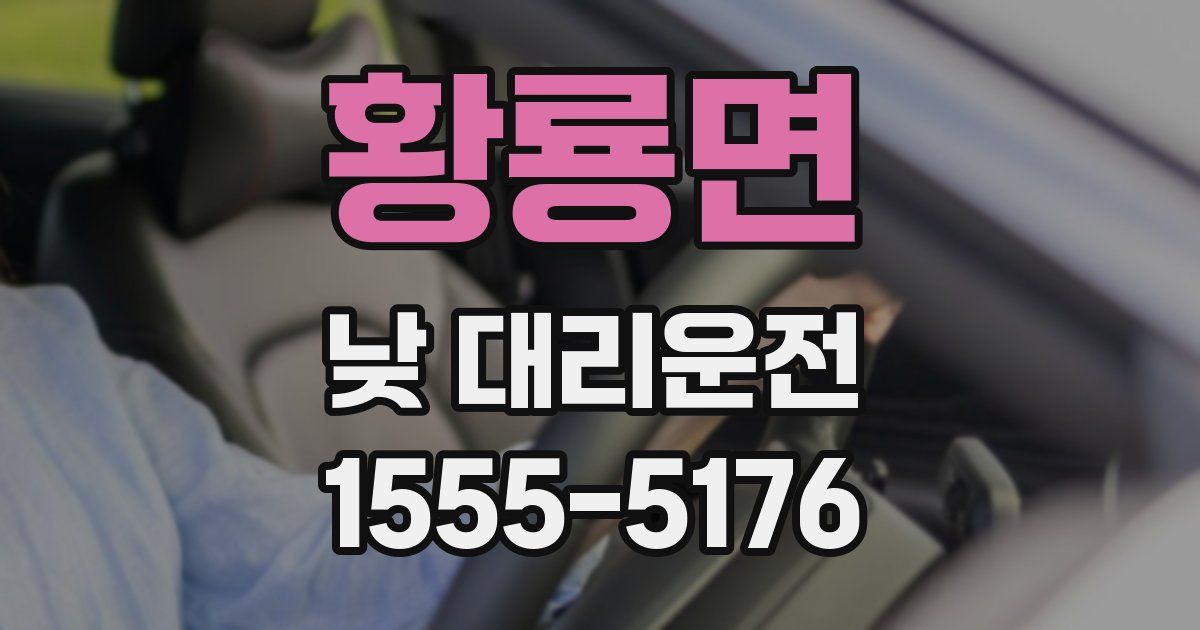 황룡면 낮 대리운전