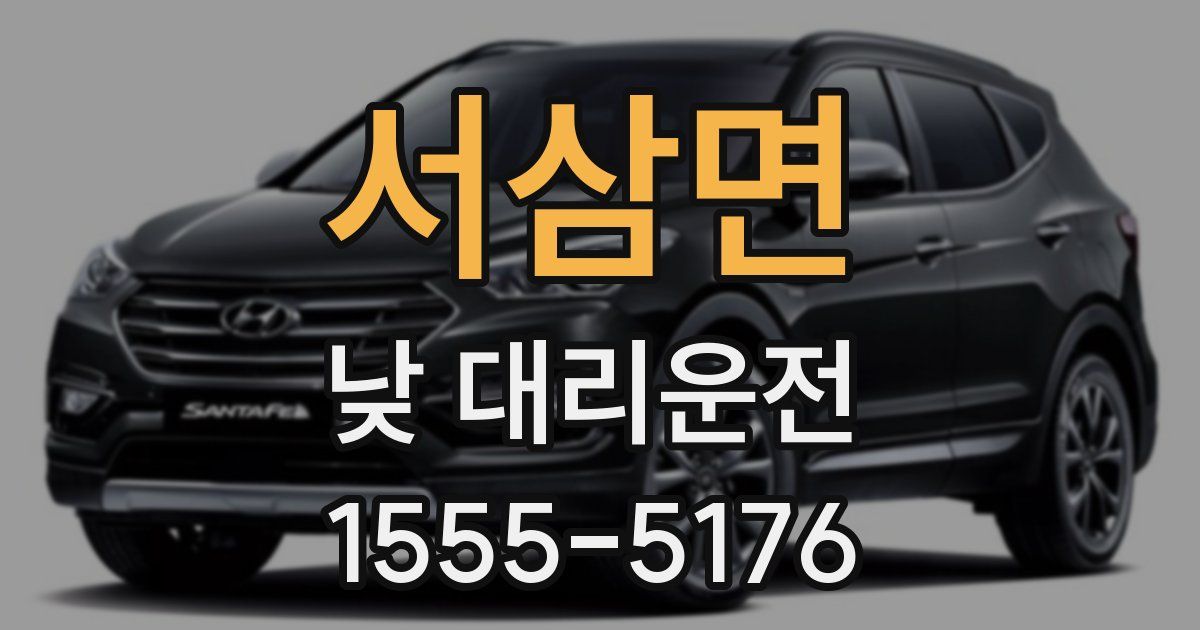 서삼면 낮 대리운전