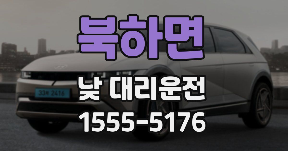 북하면 낮 대리운전