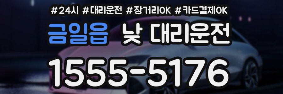 금일읍 낮 대리운전