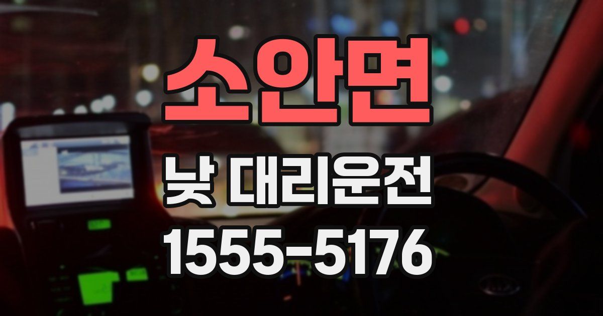 소안면 낮 대리운전