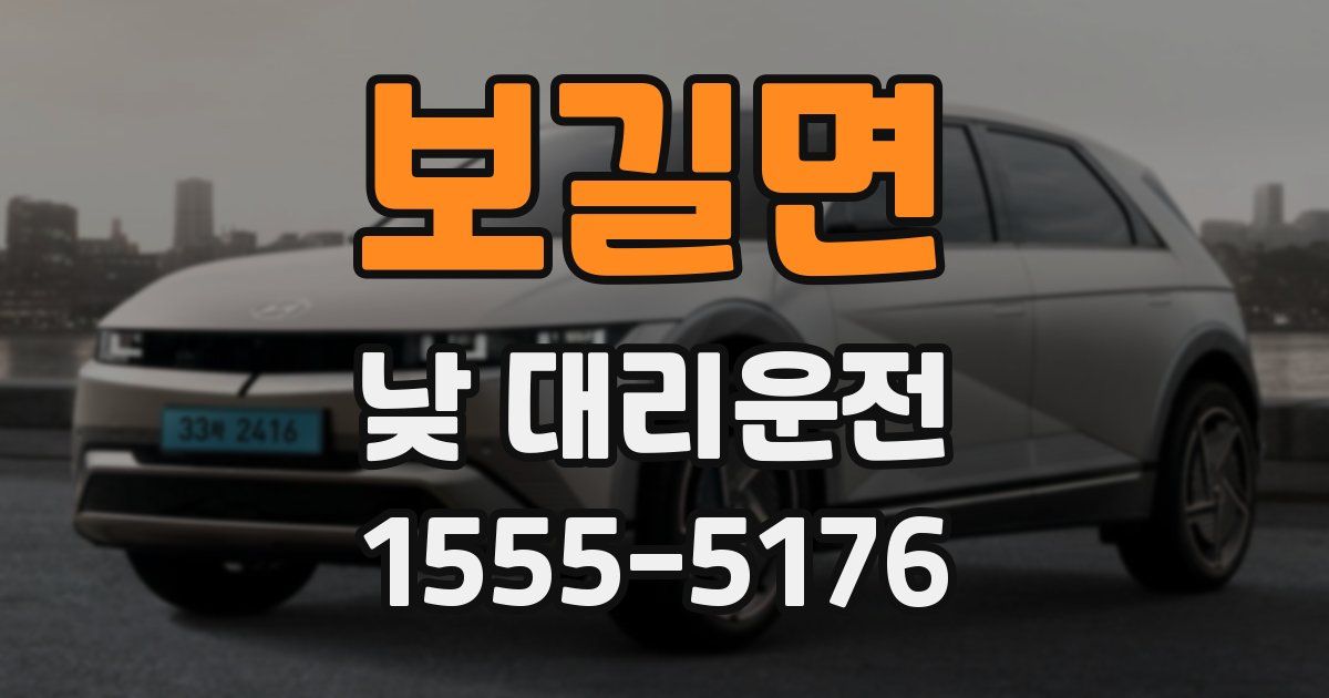보길면 낮 대리운전