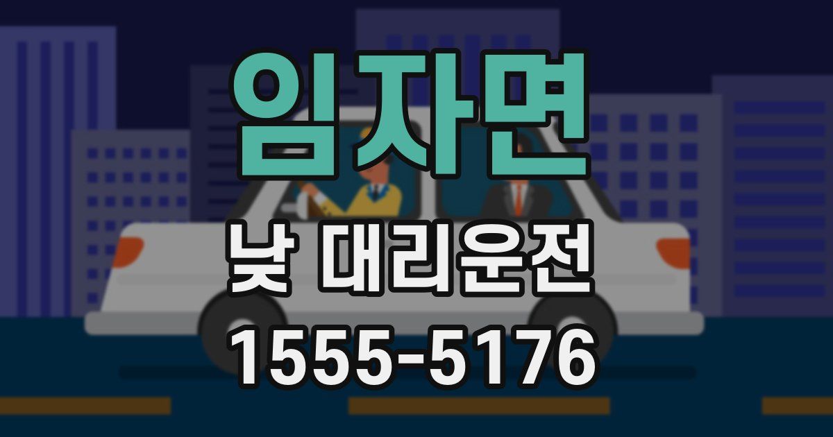 임자면 낮 대리운전