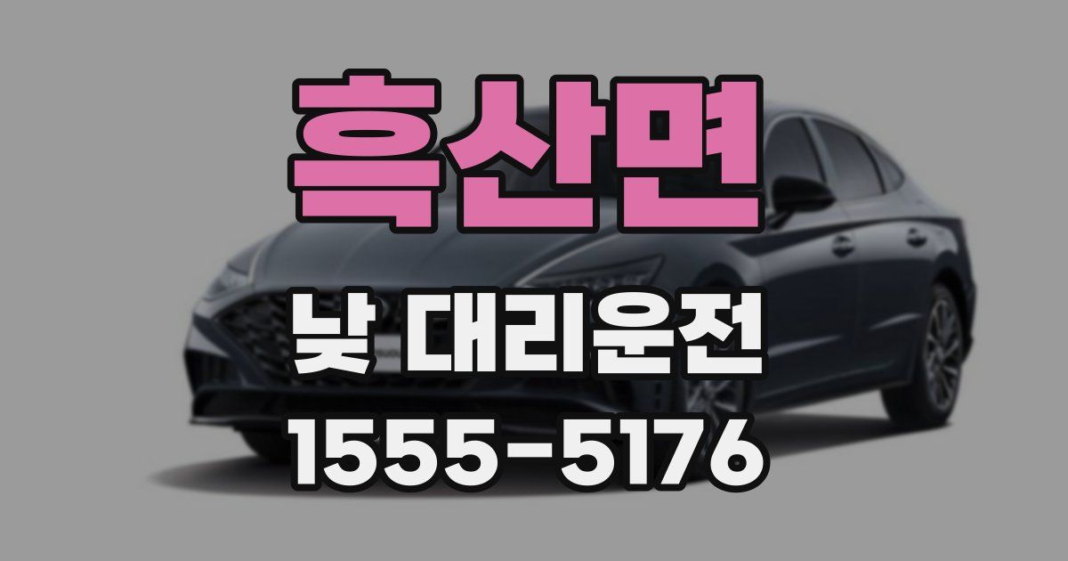 흑산면 낮 대리운전