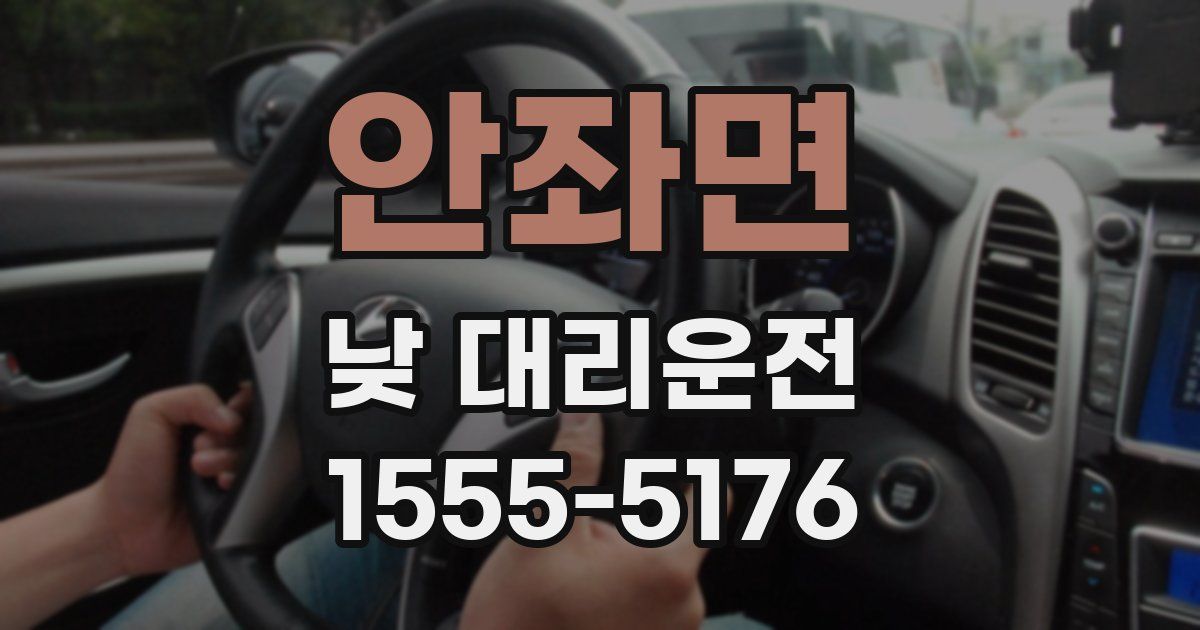 안좌면 낮 대리운전