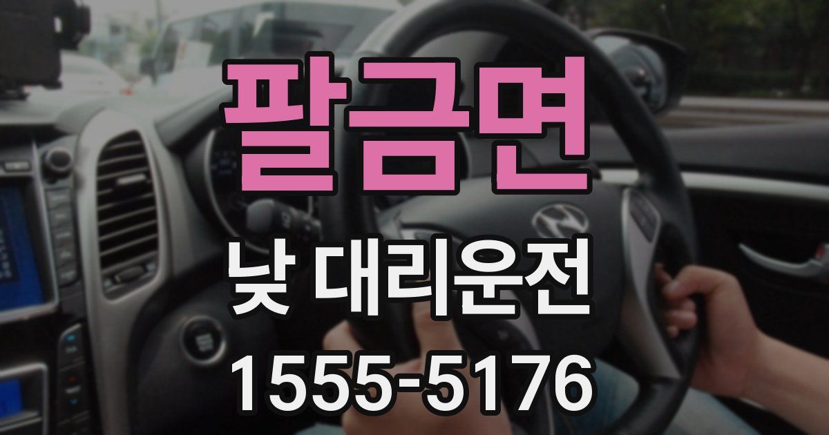 팔금면 낮 대리운전