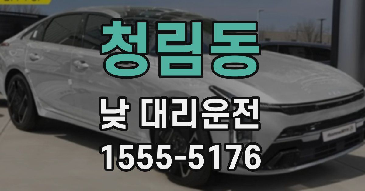 청림동 낮 대리운전