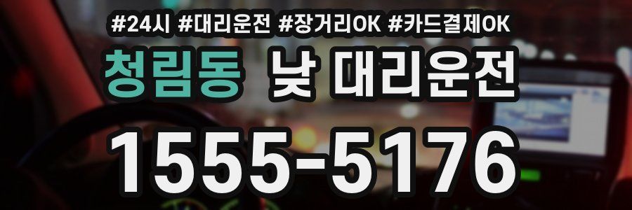 청림동 낮 대리운전