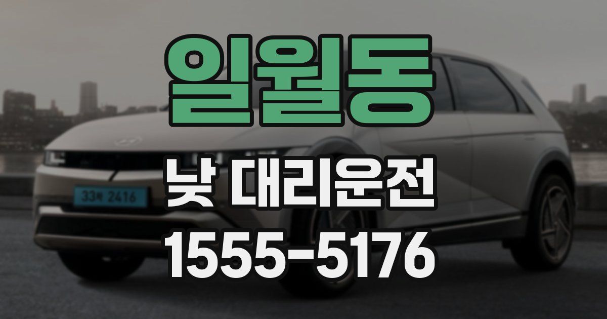 일월동 낮 대리운전
