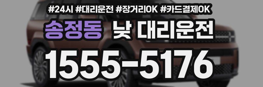 송정동 낮 대리운전