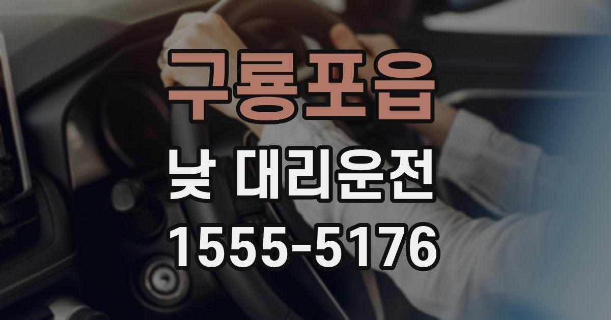 구룡포읍 낮 대리운전