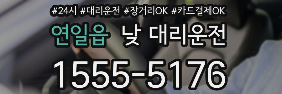 연일읍 낮 대리운전