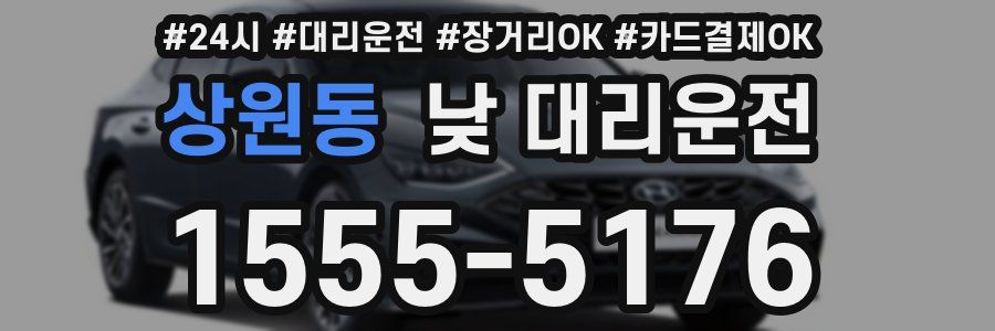 상원동 낮 대리운전
