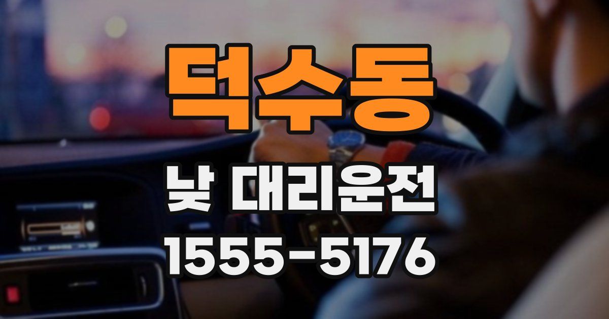 덕수동 낮 대리운전