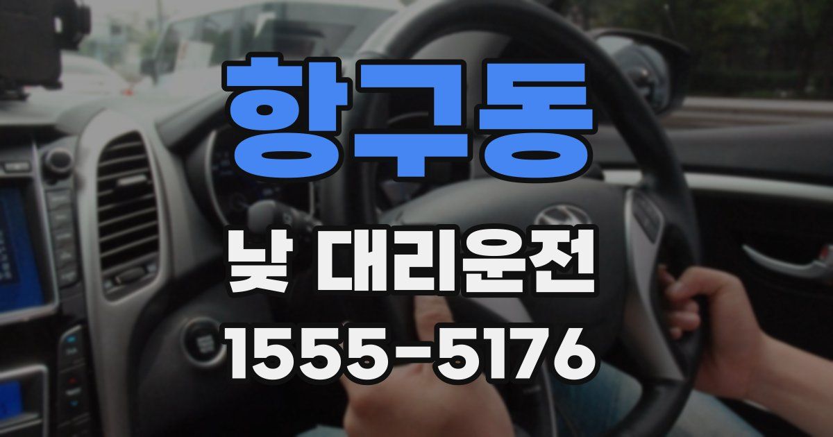 항구동 낮 대리운전