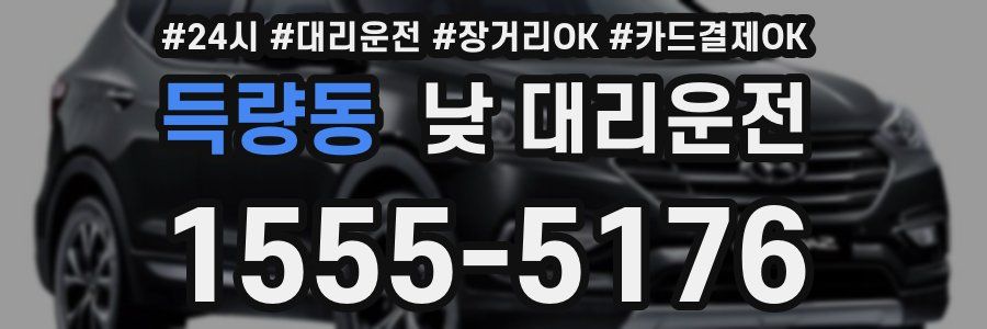 득량동 낮 대리운전