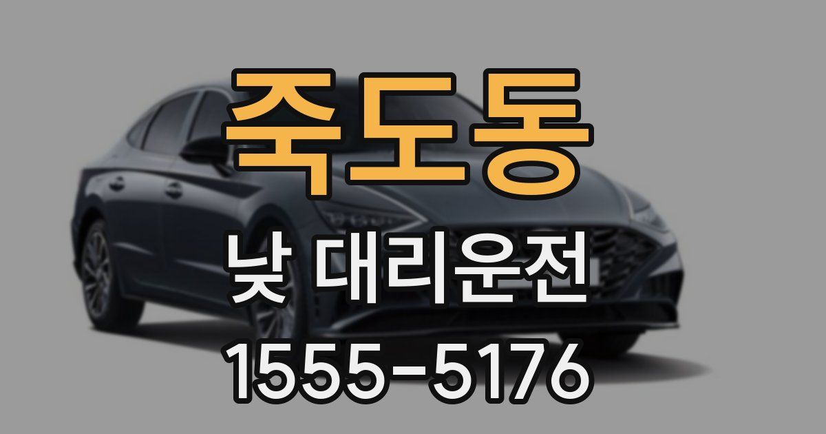 죽도동 낮 대리운전
