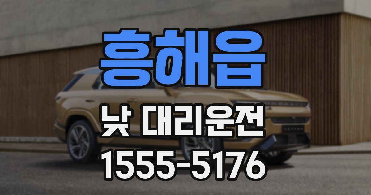 흥해읍 낮 대리운전