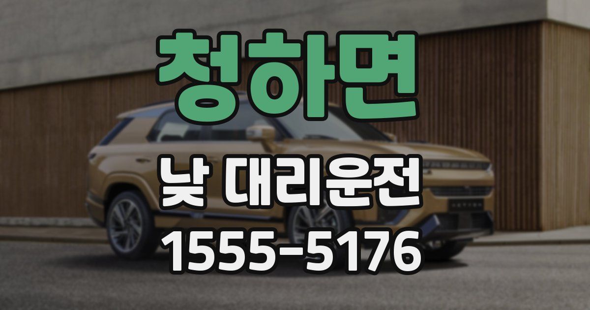 청하면 낮 대리운전