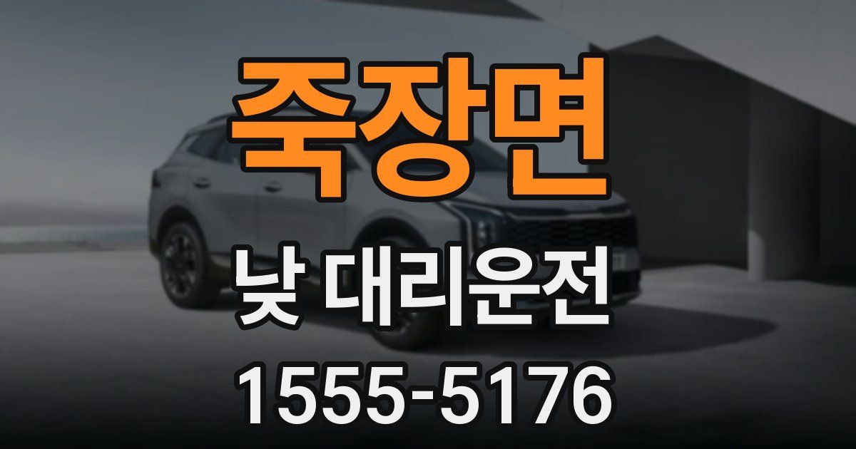 죽장면 낮 대리운전