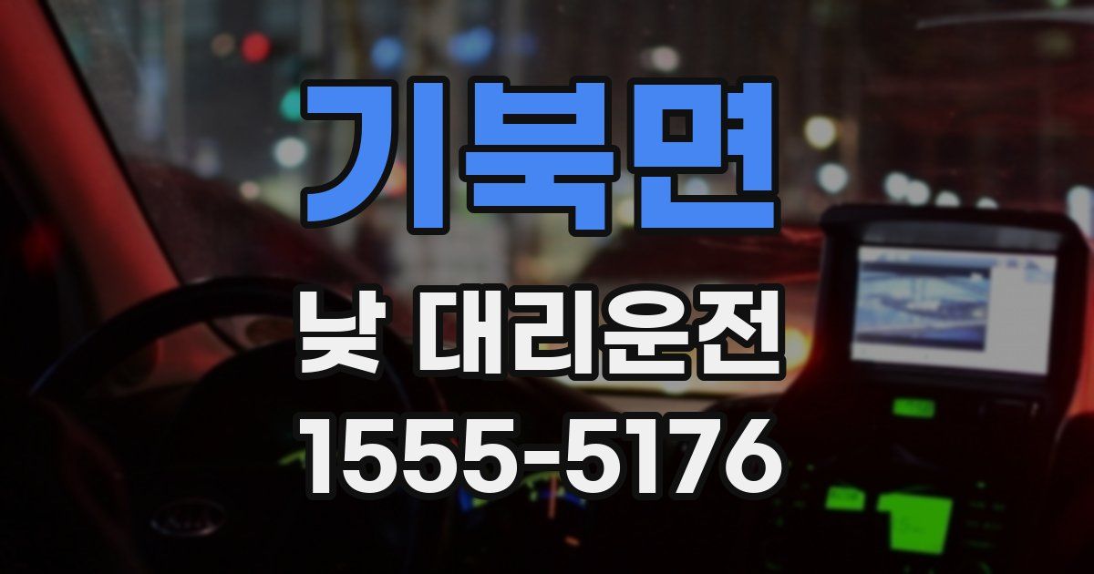 기북면 낮 대리운전