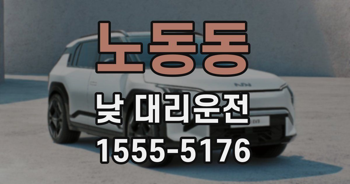 노동동 낮 대리운전